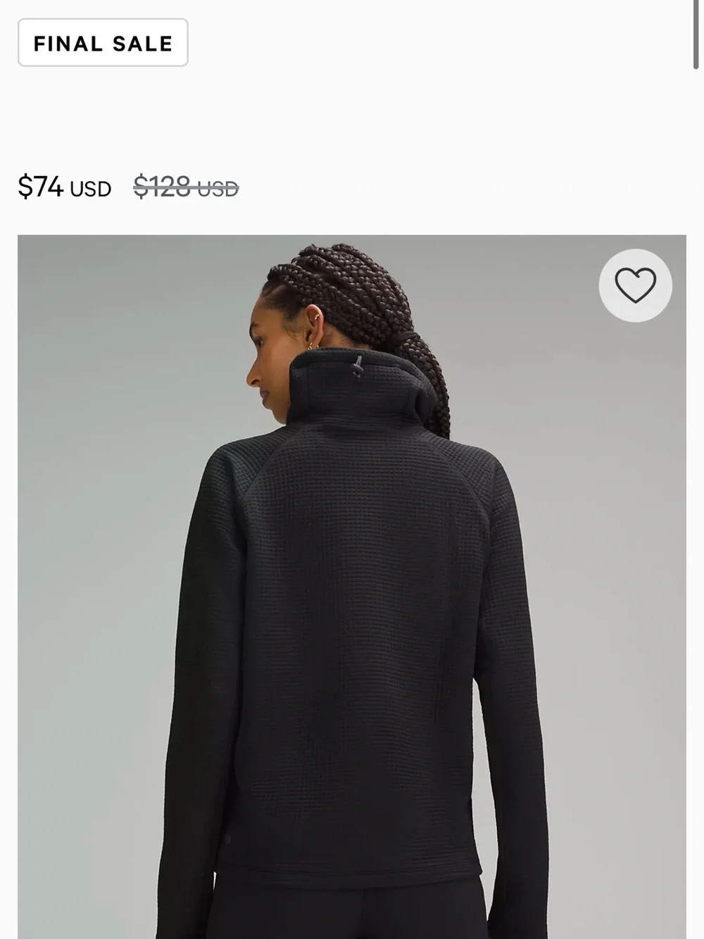 Lululemon Waffle Knit Funnel Neck Long Sleeve Sweatshirt- Deep Burgundy